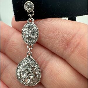 Givenchy Designer Crystal Drop Earrings